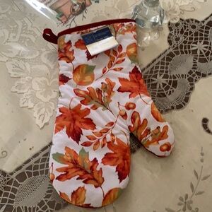 NEW AUTUMN HARVEST THANKSGIVING HOME COLLECTION OVEN MITT 7”X 13”HOLIDAY USA